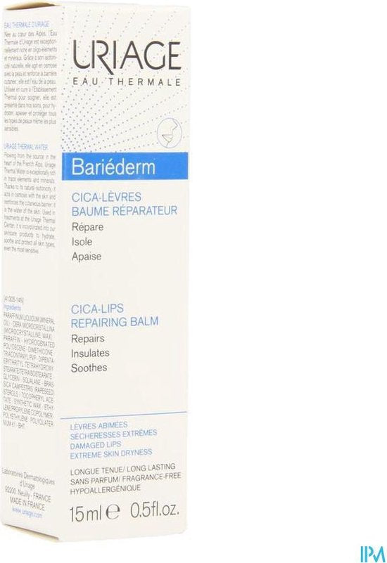 Uriage Bariéderm Herstellende Lippenbalsem - 15 ml