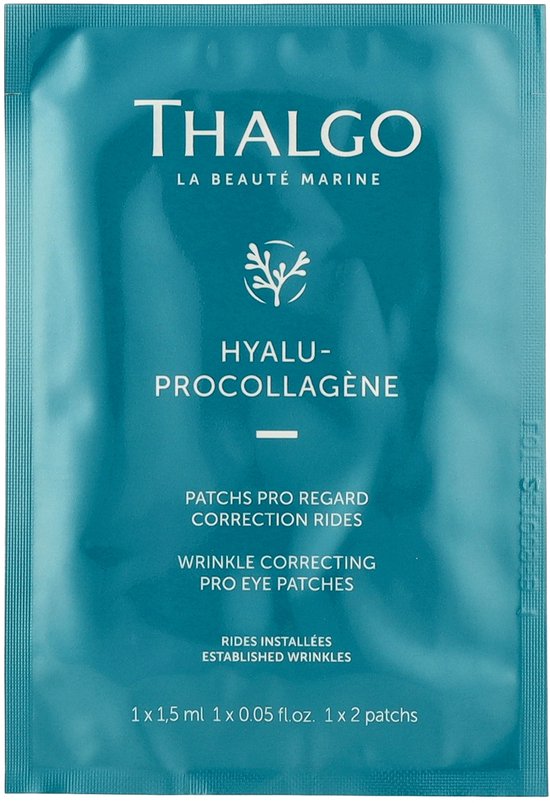 THALGO HYALU-PROCOLLAGENE WRINKLE CORRECTING EYE PRO PATCHES 8 X 2 eye patches
