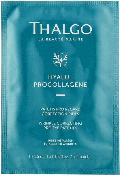 THALGO HYALU-PROCOLLAGENE WRINKLE CORRECTING EYE PRO PATCHES 8 X 2 eye patches
