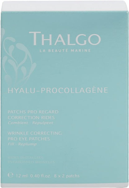 THALGO HYALU-PROCOLLAGENE WRINKLE CORRECTING EYE PRO PATCHES 8 X 2 eye patches
