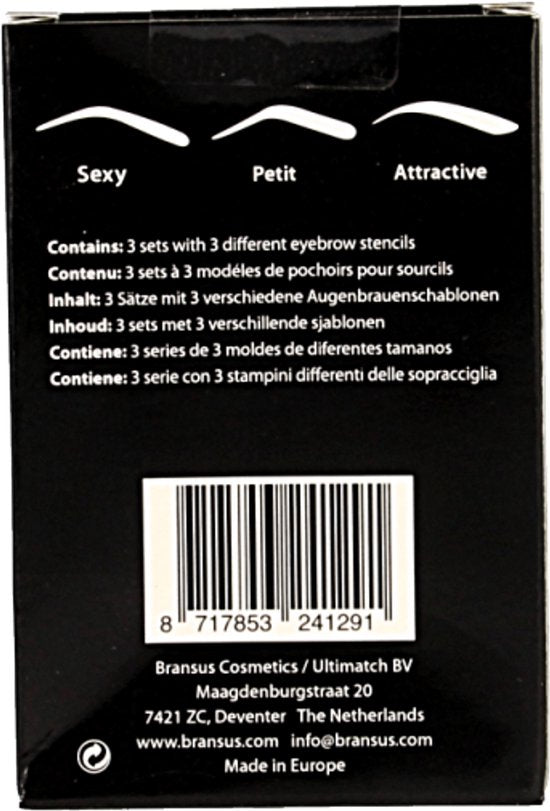 Christian Faye Eyebrow stencil set SPA 1 Set