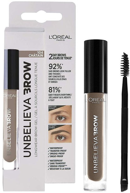 L’Oréal Paris - Unbelieva Brow - 6.32 Auburn - Bruin - Langhoudende Waterproof Wenkbrauwgel - 3.4 ml