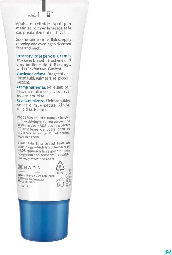 Bioderma - Atoderm Nutritive High Nutrition Cream Nourishing soothing cream for dry skin on the face - 40ml