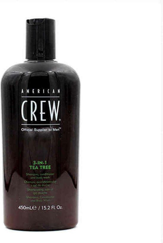 American Crew Tea Tree 3-in-1 Shampoo, Conditioner & Body Wash | 450ml