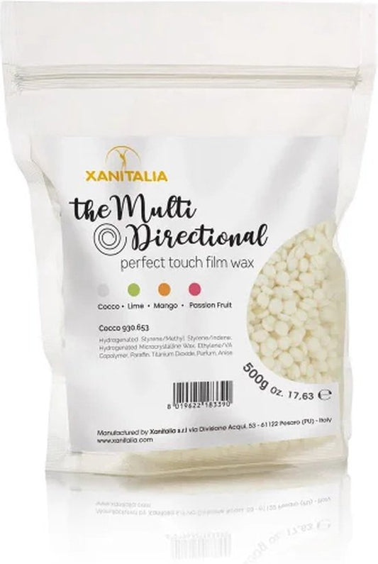 Xanitalia Multidirectionele perfect touch filmwax Kokosnoot - 500g