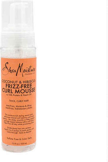 Shea Moisture Coconut & Hibiscus - Haarmousse Frizz Free Curl Mousse - 220 ml