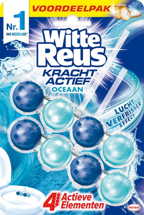 Witte Reus Toiletblok WC Kracht Actief - Oceaan Boost - Duopack