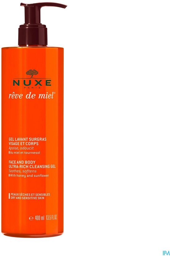 Nuxe Rêve de Miel Face and Body Ultra-Rich Reinigingsgel - 400 ml
