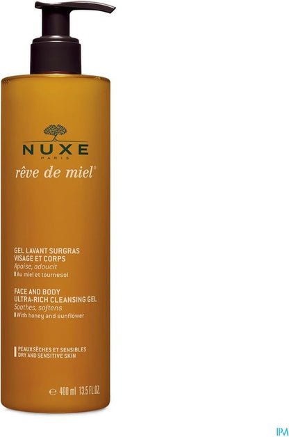 Nuxe Rêve de Miel Face and Body Ultra-Rich Reinigingsgel - 400 ml