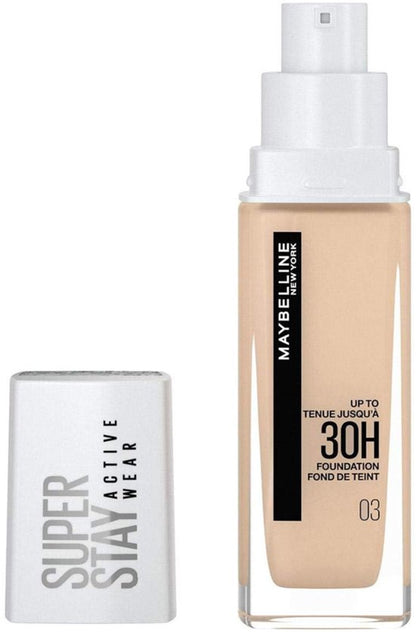 Maybelline New York - SuperStay 30H Active Wear Foundation - 03 True Ivory - Foundation - 30ml