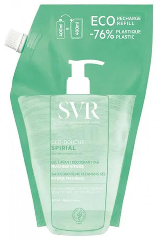 SVR Spirial Déo-Douche 24H Reinigingsgel Deodorant Eco-Refill 400 ml