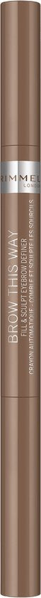Rimmel Brow This Way Fill & Sculpt Wenkbrauwpotlood - 001 Blonde