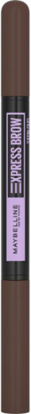 Maybelline New York - Express Brow Duo - 04 Dark Brown - Bruin Wenkbrauwpotlood en Poeder