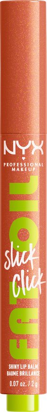 NYX Professional Makeup Fat Oil Slick Click - Hits Different - lippenbalsem - brons transparant - 2g