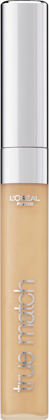 L’Oréal Paris True Match Concealer - 3W Golden Beige - Concealer met Warme Ondertoon en een Natuurlijk Uitziende Dekking - 6,8 ml